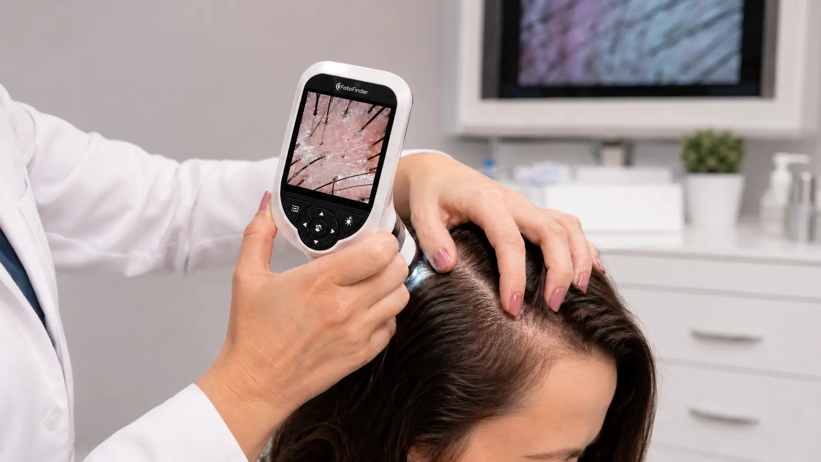 Diagnóstico capilar con cámara en Rë Med Center