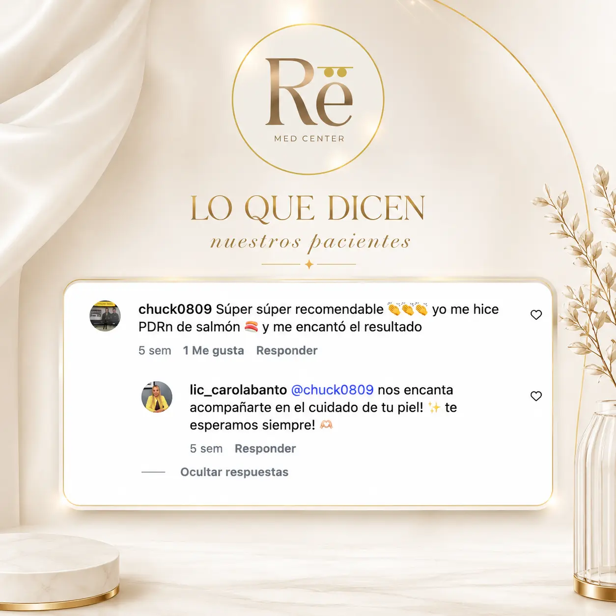 Testimonio real de una paciente de Rë Med Center sobre el PDRN de salmón